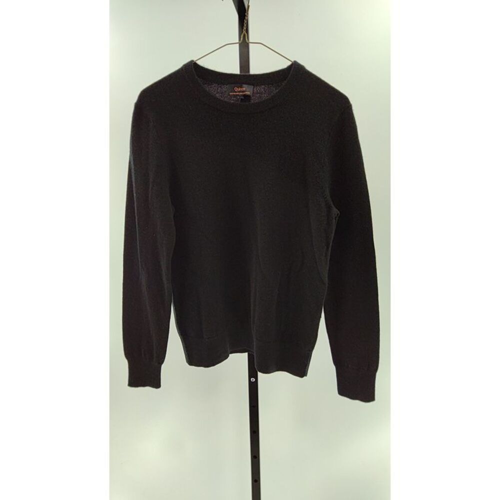 Quince Black Crewneck Sweater